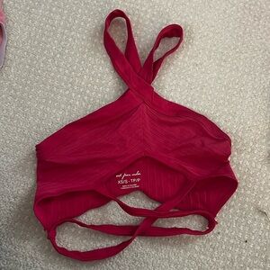 Pink seamless bra top